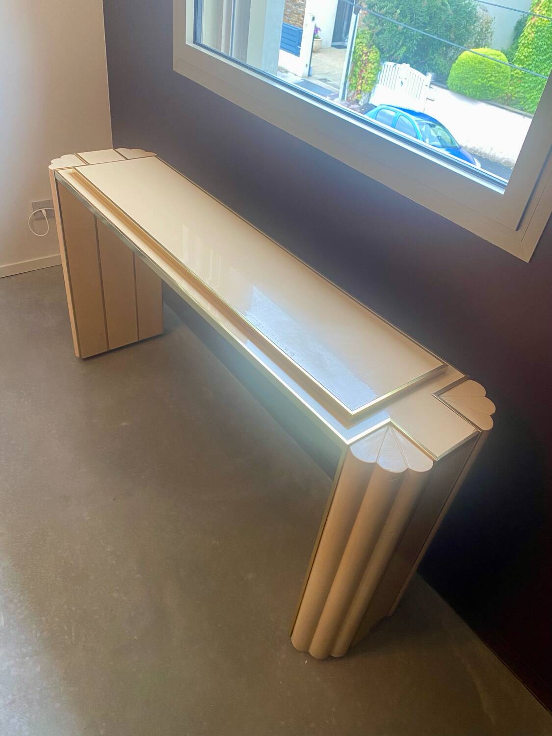 Console signée Alain Delon pour Maison Jansen, 1970