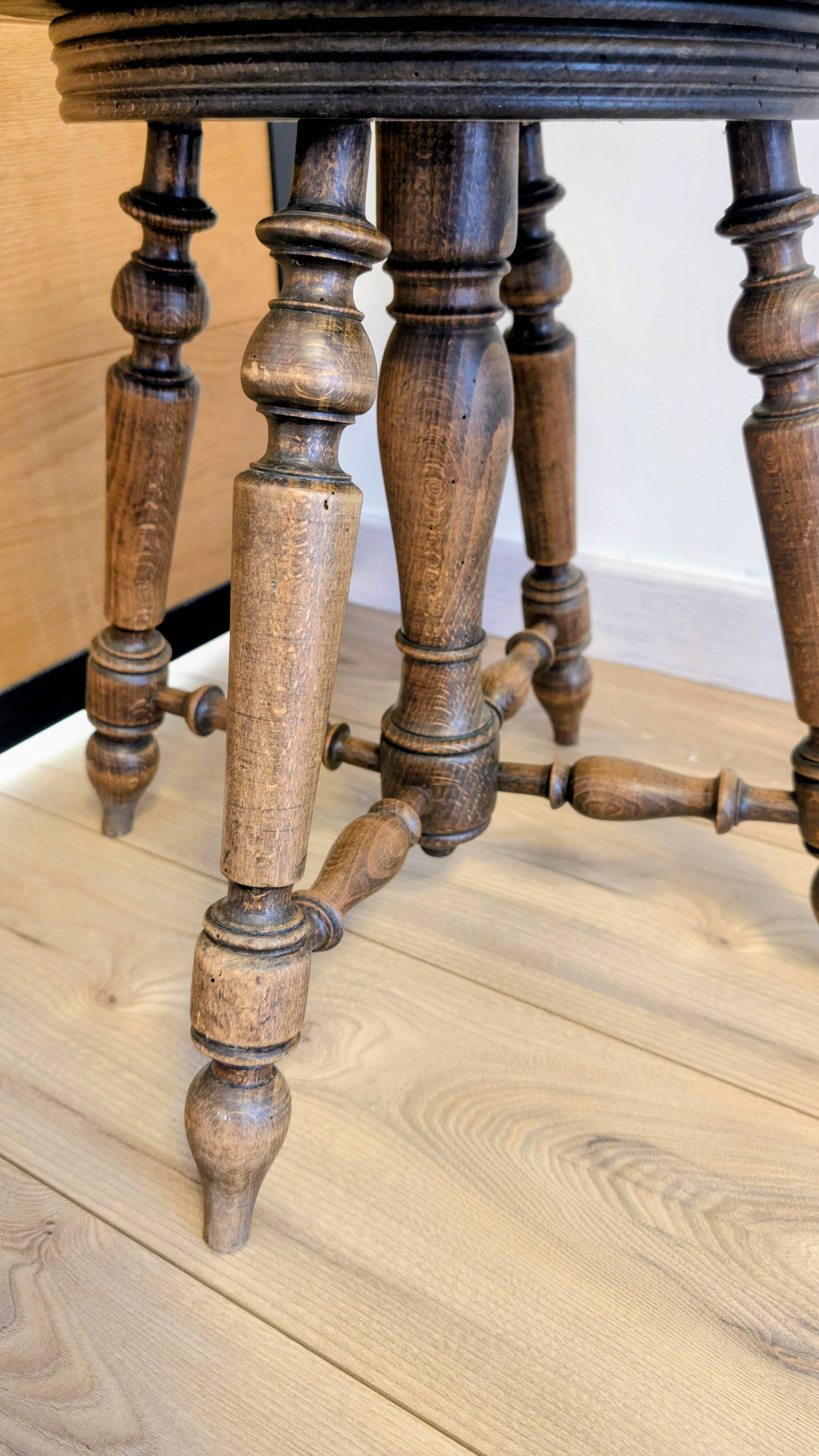 Tabouret de piano Napoléon III