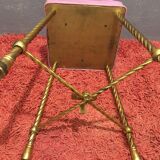 Golden Brass Style Rope Stool