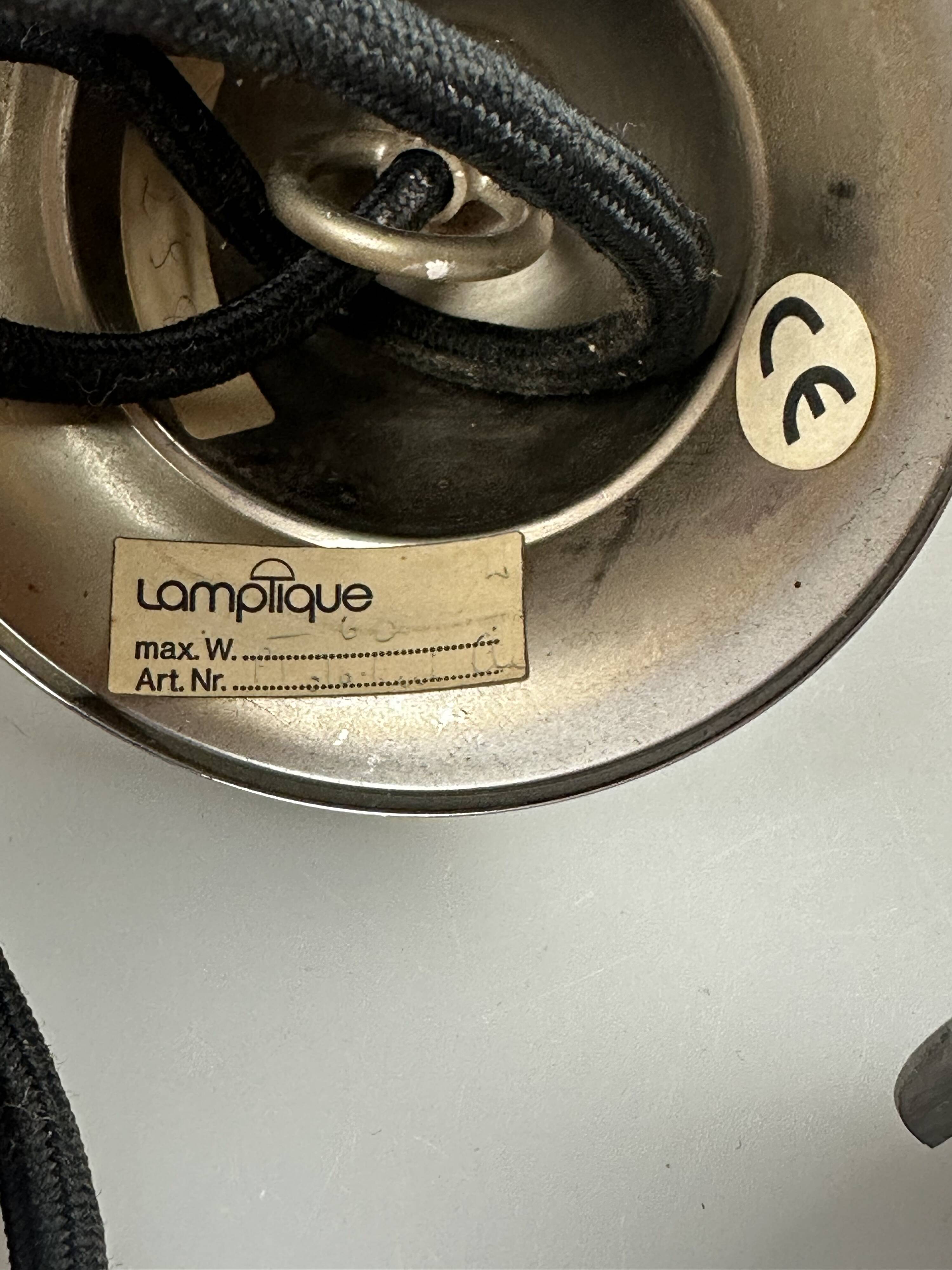 1960s and 1970s Globe Lamp, Hanging Lamp, Glass Ceiling Lamp, Space Age Des