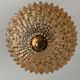 Lantern suspension in glass and brass
