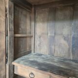 Armoire d'époque Louis XV 18éme en chêne et noyer massif Aérogommer