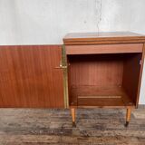 Meuble bar vintage en teck 1960