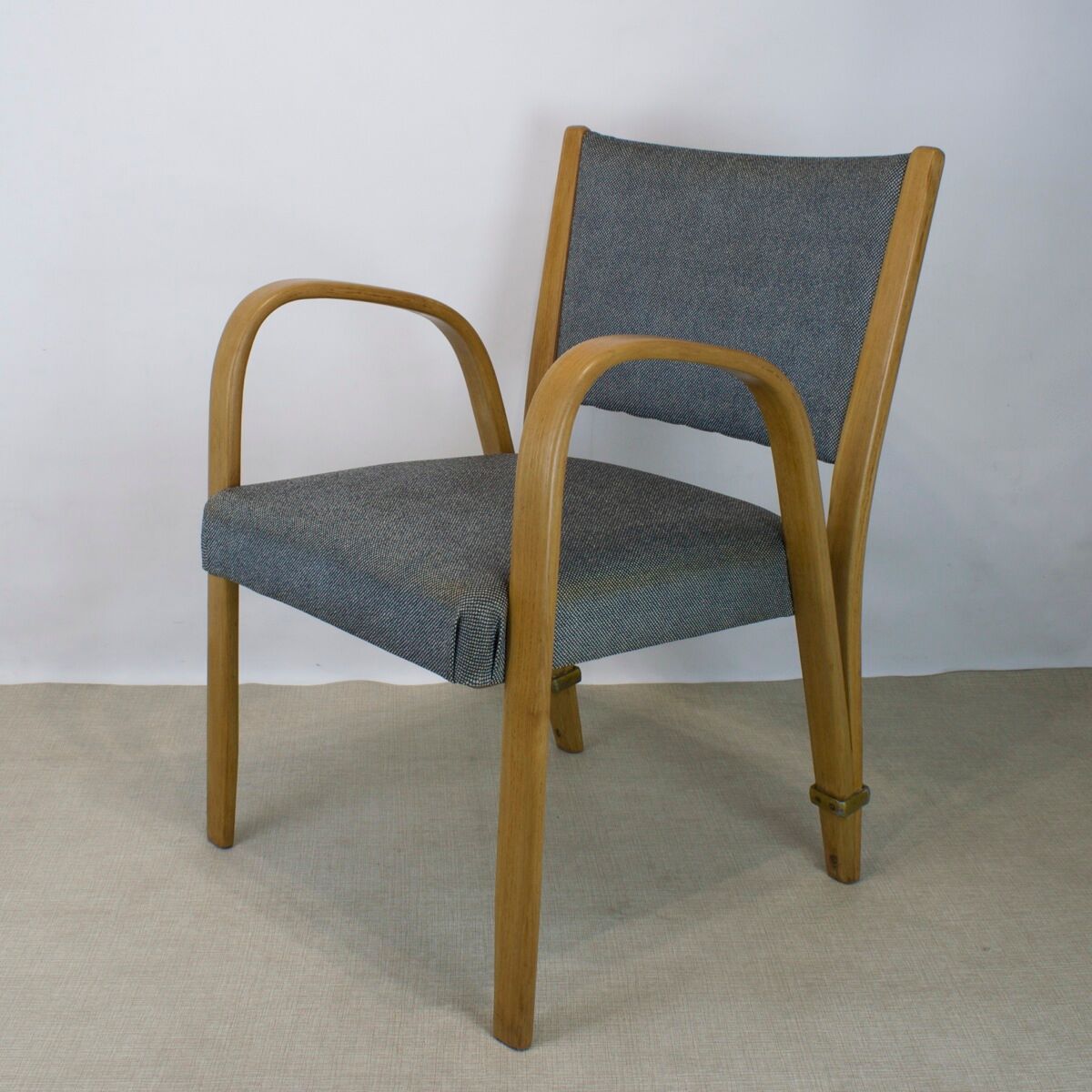 Bridge Bow Wood armchair for Steiner, 1950