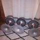 Set de 3 tabourets design pieds tulipe