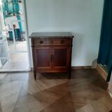 vintage - Small style chest of drawers - Louis XVI marble top with 1 drawer and 2 doors