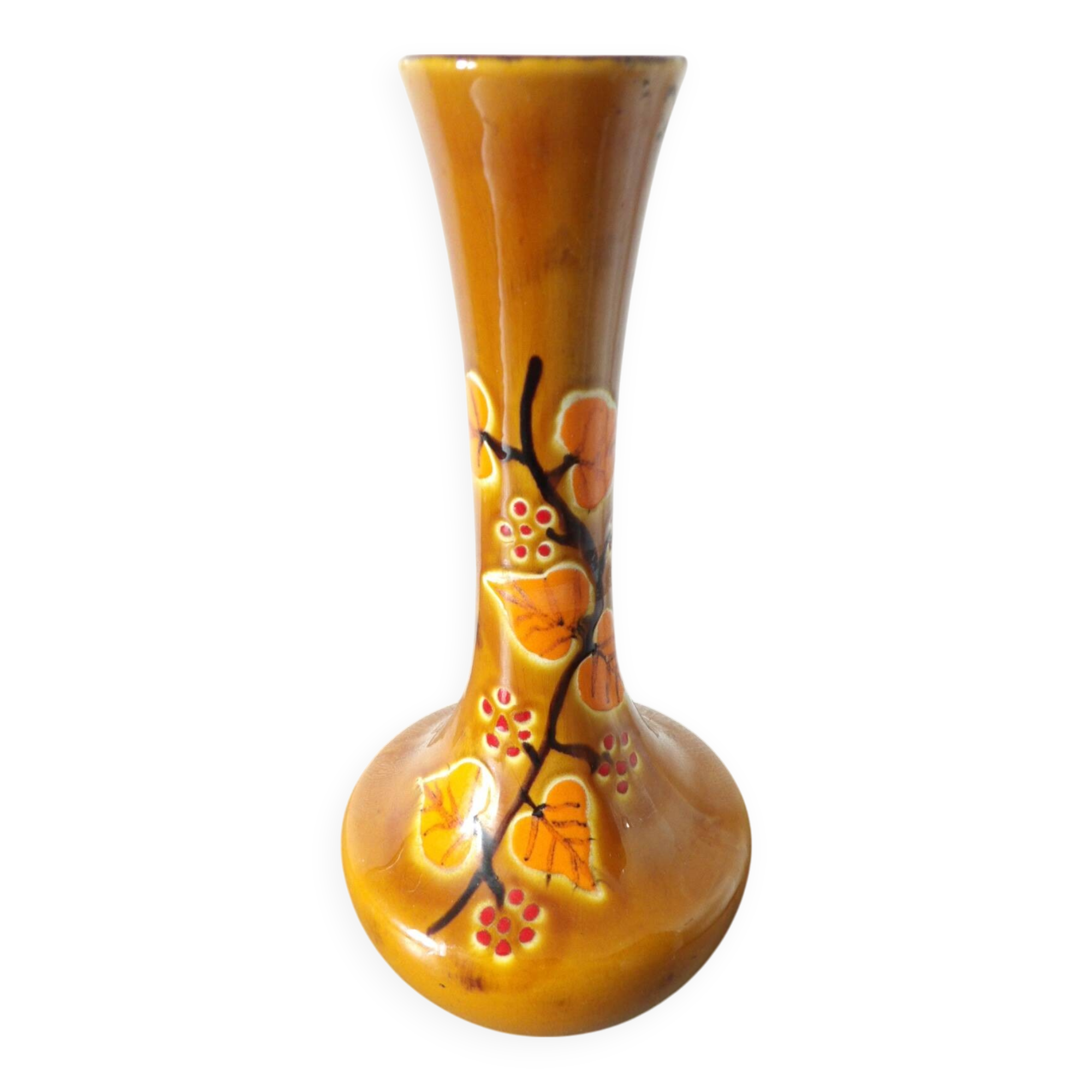 Orange neck vase