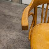 Signed Baumann desk armchair light wood