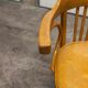 Signed Baumann desk armchair light wood