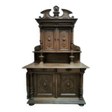 2 body sideboard in solid oak circa 1880