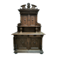 Two-part solid oak buffet circa 1880