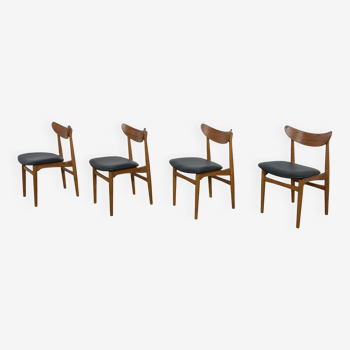 Mid-century danish dining chairs, 1960s, set of 4