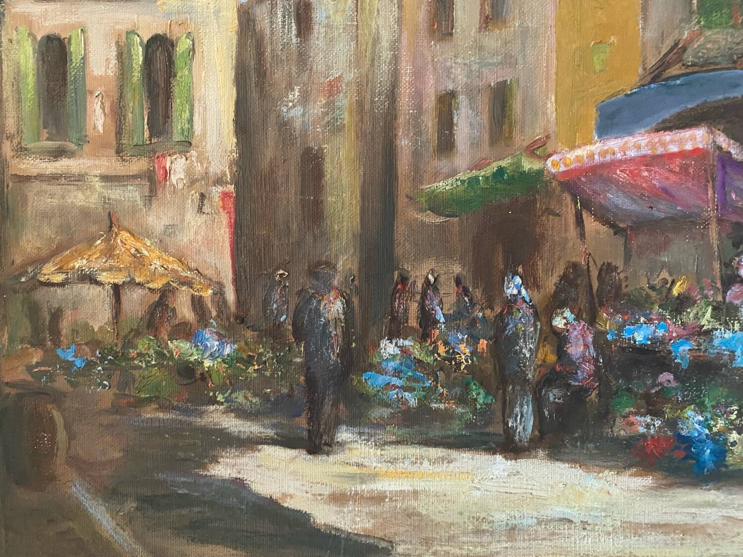 Tableau école provençale signé