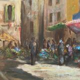Tableau école provençale signé