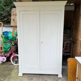 Old white wardrobe