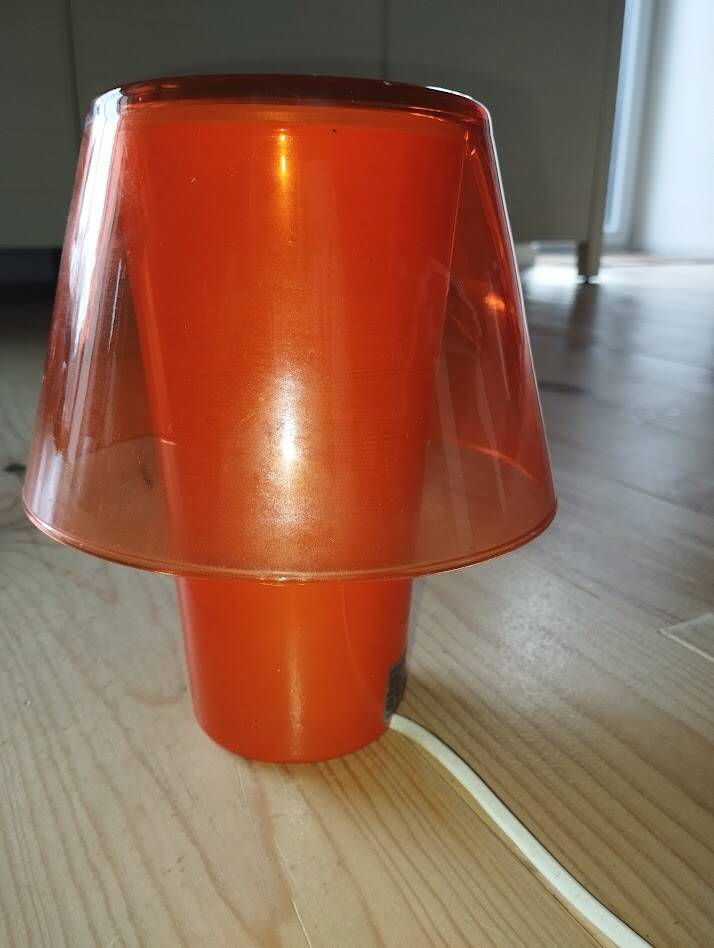 GAVIK orange lamp – vintage IKEA, rare model.