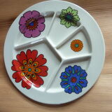 7 plates with fondu villeroy & boch power flower