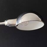 Lampe à poser articulée sur flexible métal chromé vintage 70's