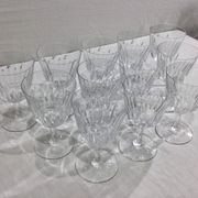 Baccarat – 12 white wine glasses in Baccarat Crystal Casino Model