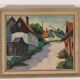 « Scène de village » par Alvar Johansson