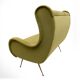 Canapé en velours moderne du milieu du siècle attribué à Marco Zanuso, Senior, Italie, années 1950