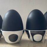 Set of Verner Panton design egg cups for Menu