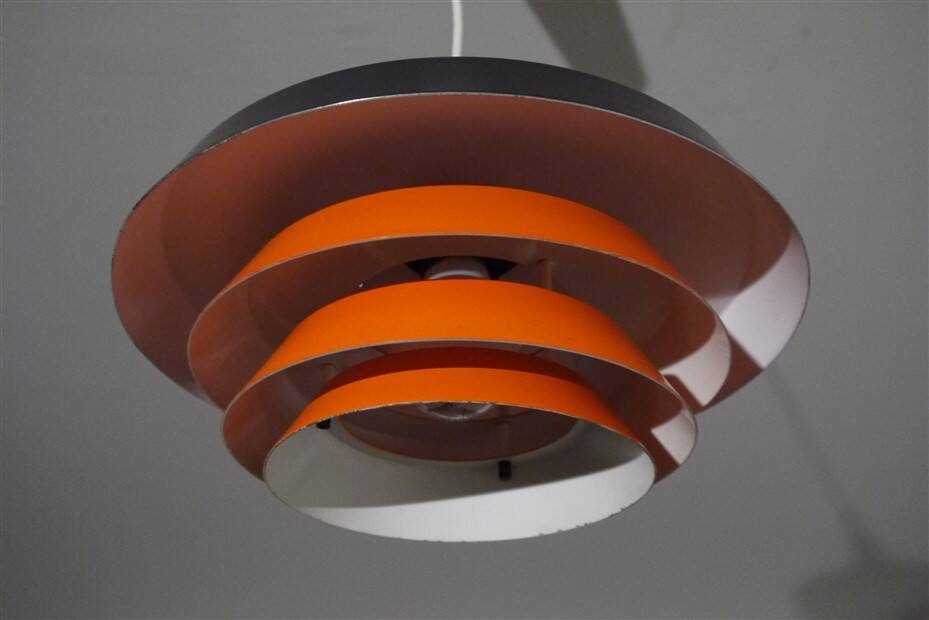 Danish metal pendant light 1970