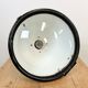Industrial Black Enamel Factory Spotlight with Convex Glass Cover, 1960s