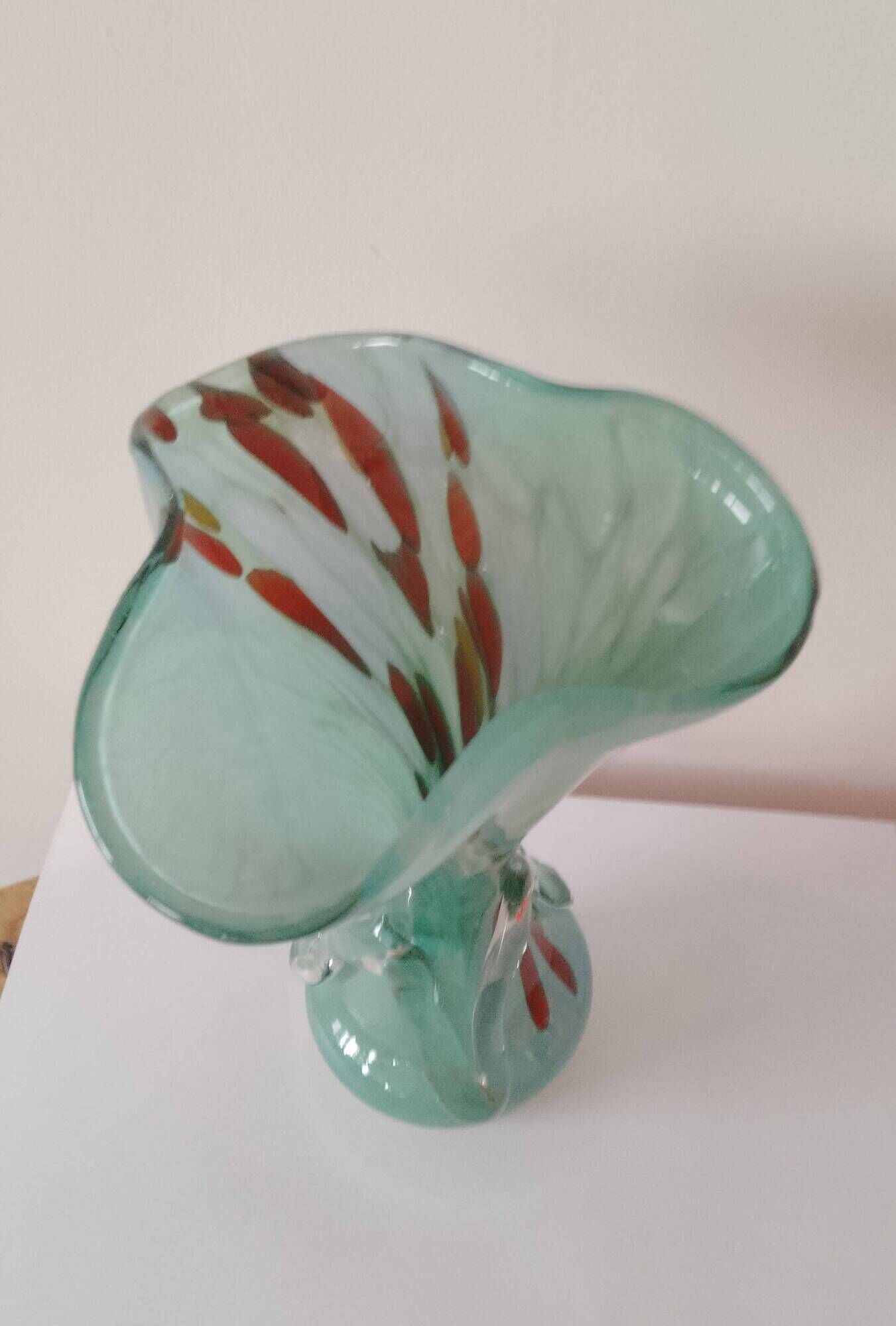 Vintage Murano blown glass vase 1950s/60s