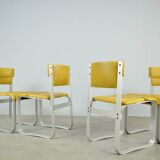 Rare vintage dining chairs in Finnish style by ILMARI LAPPALAINEN, 1960s