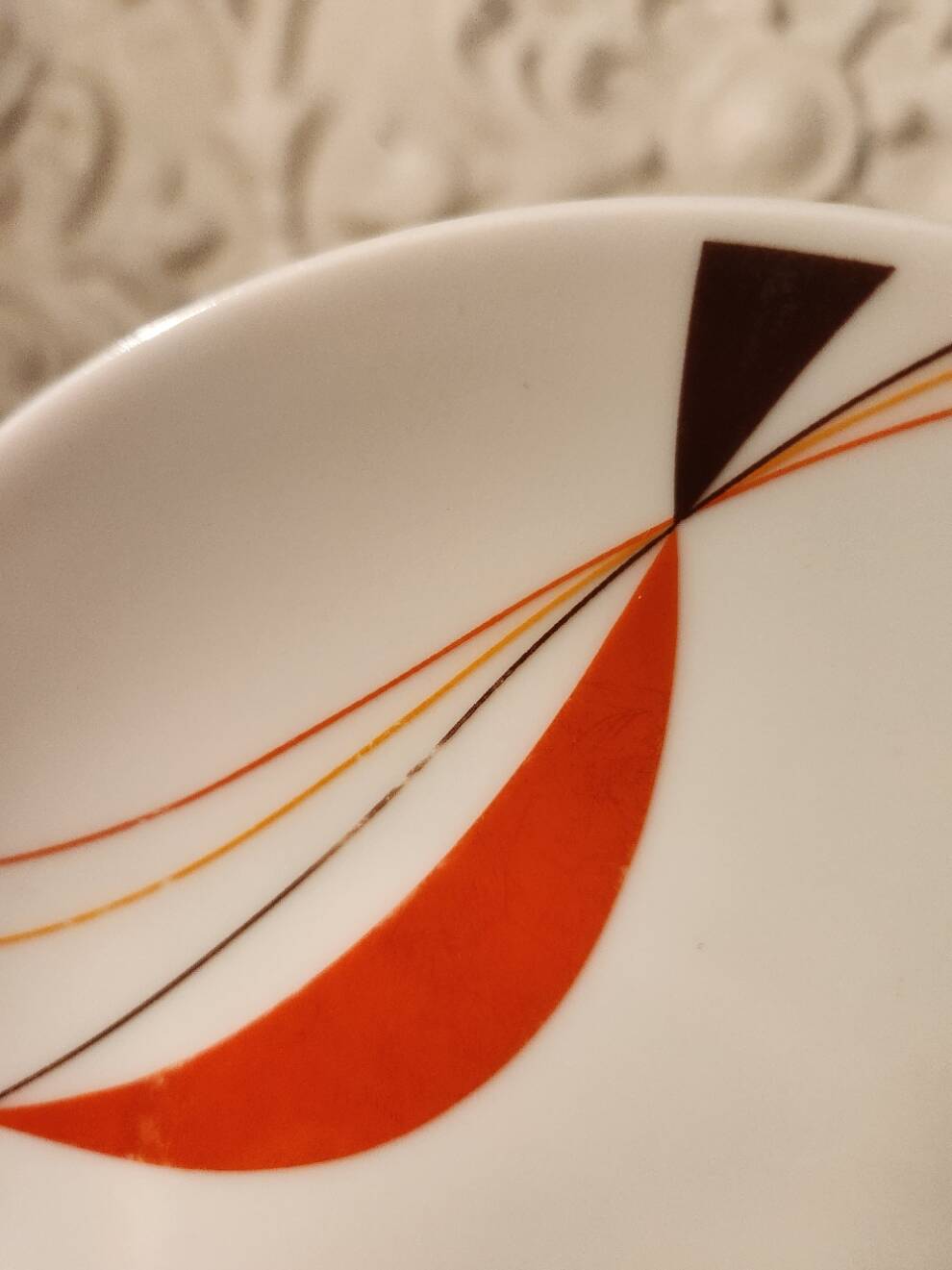 6 dessert plates from the 1970s Wintertling Marktleuthen Bavaria.