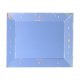 Miroir mural rectangulaire Art Déco incrusté et ciselé sur bois