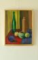 Oil on Swedish canvas "Still Life 'Bottles and Apples', Hugo Olson"