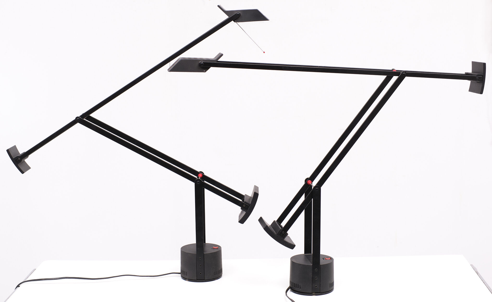 Set Tizio Table Lamps Design Richard Sapper for Artemide 1980s
