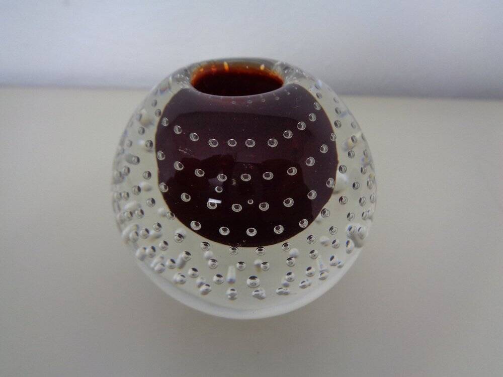 Italian candleholders in Murano glass, 1950s, set of 3.