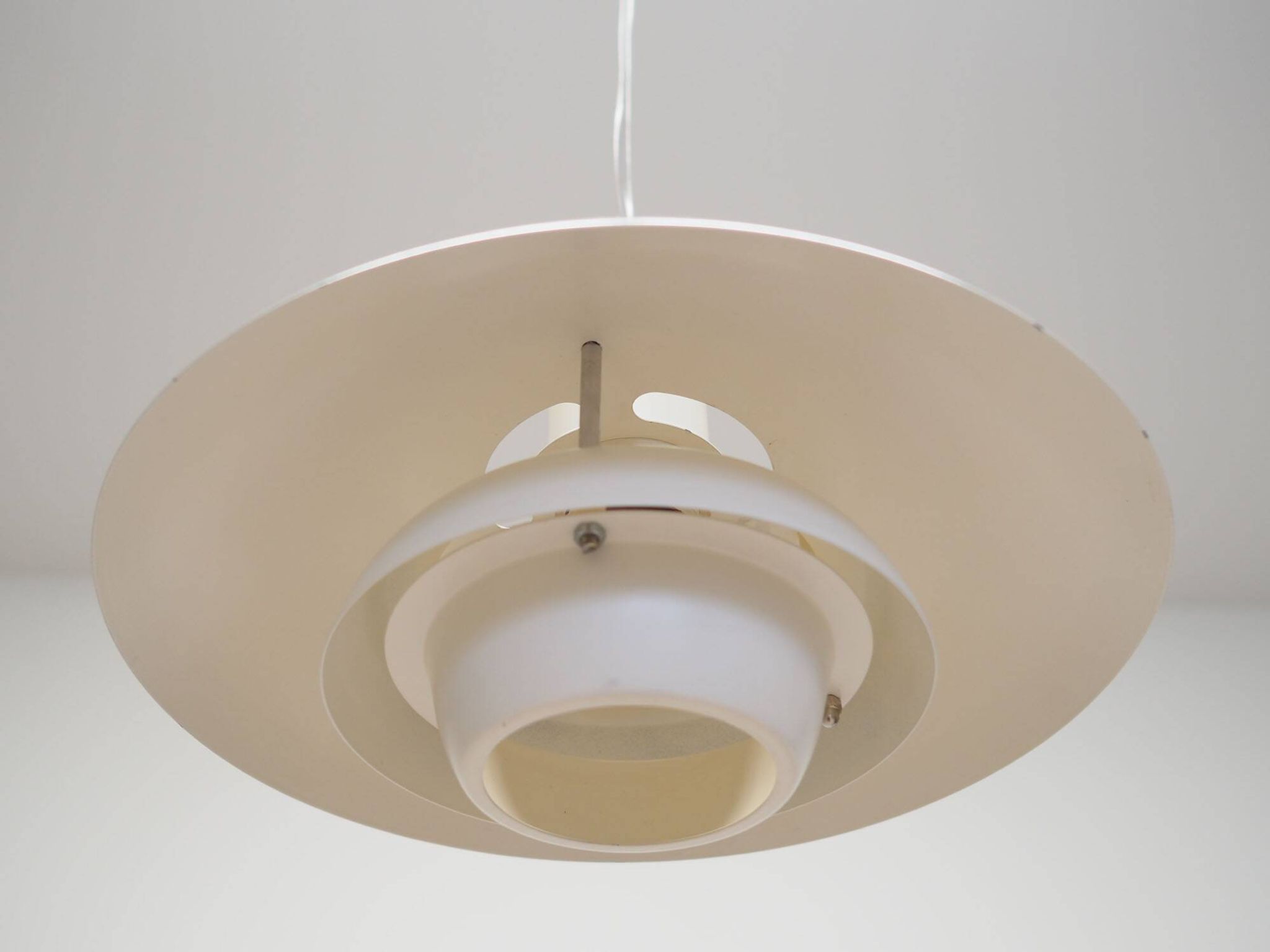 Lampe suspendue, design danois, années 1970, production : Danemark