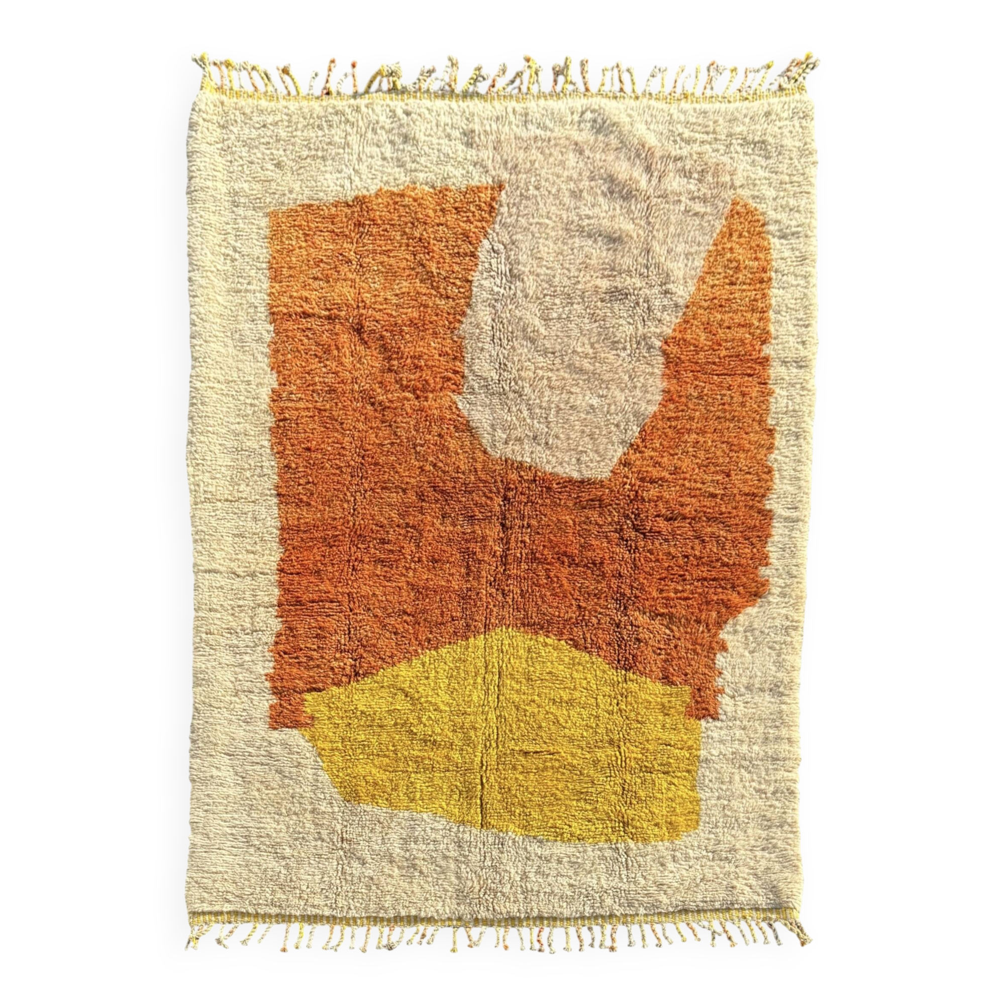 Atlas Sunset – Custom Moroccan Mrirt rug in natural wool