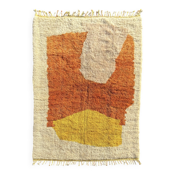 Atlas Sunset – Custom Moroccan Mrirt rug in natural wool