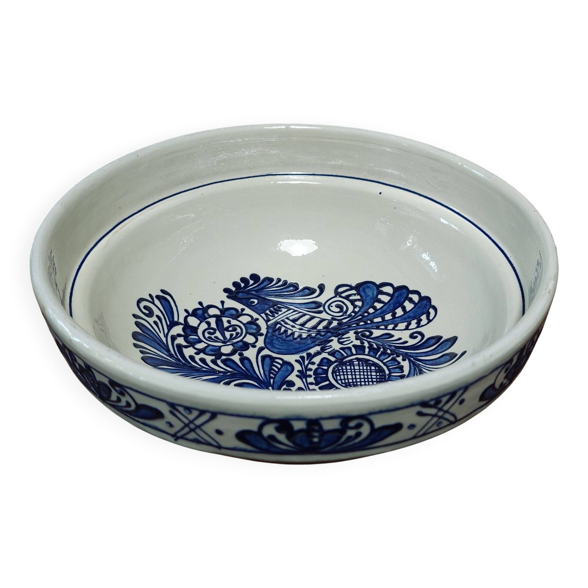 Korond ceramic salad bowl, Romania, 20th century