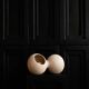 Table lamp or wall lamp in sand color made of ceramic, contemporary work.