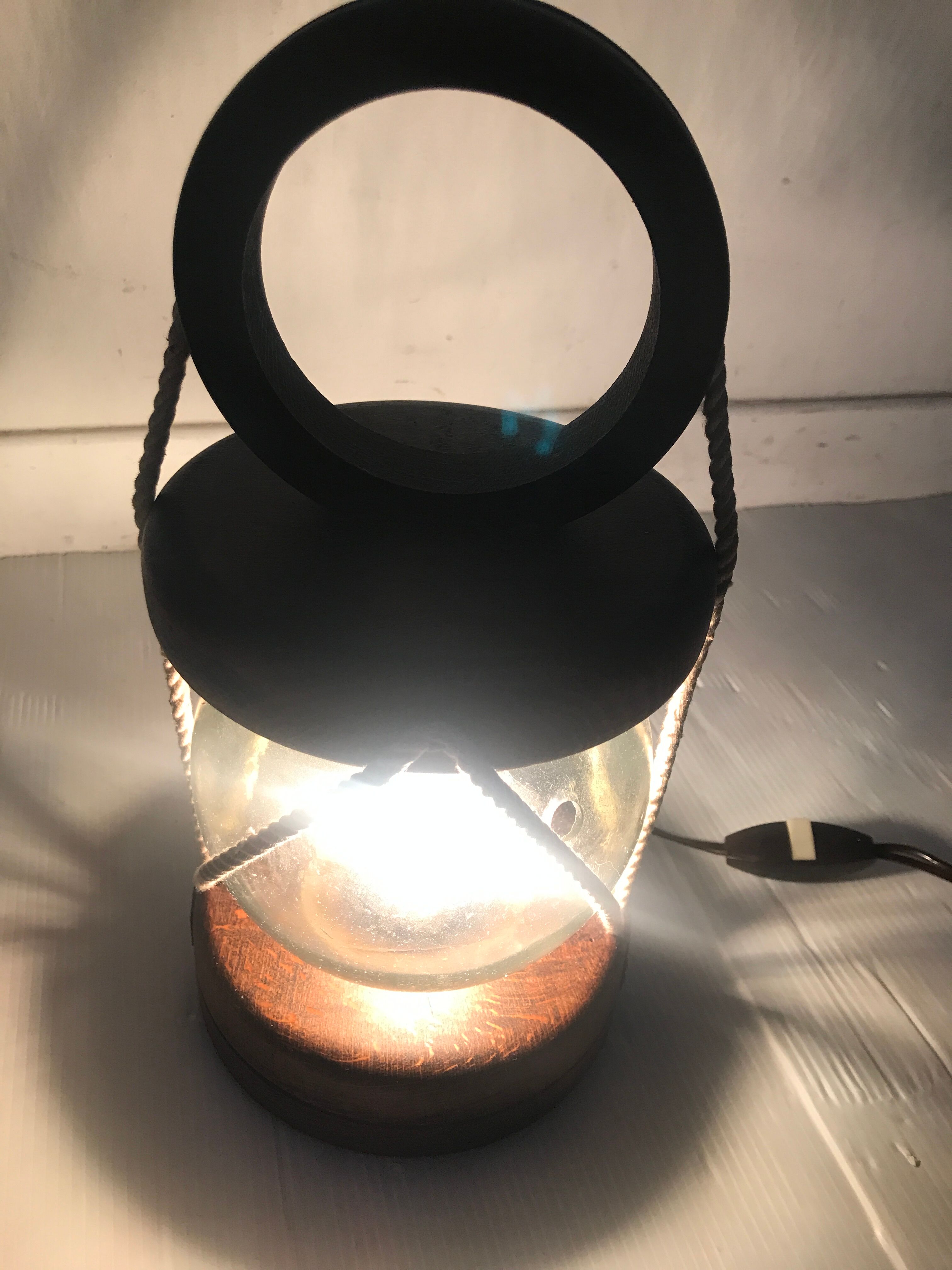 Vintage navy style lamp