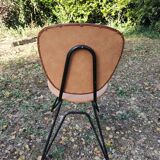 4 vintage faux leather chairs