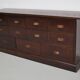Vintage Dutch Oak Apothecary/Shop Cabinet, 1950s
