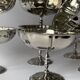 Vintage stainless steel ice cream cups