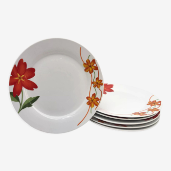 6 assiettes plates « Chriss G. Collection »