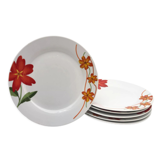 6 assiettes plates « Chriss G. Collection »