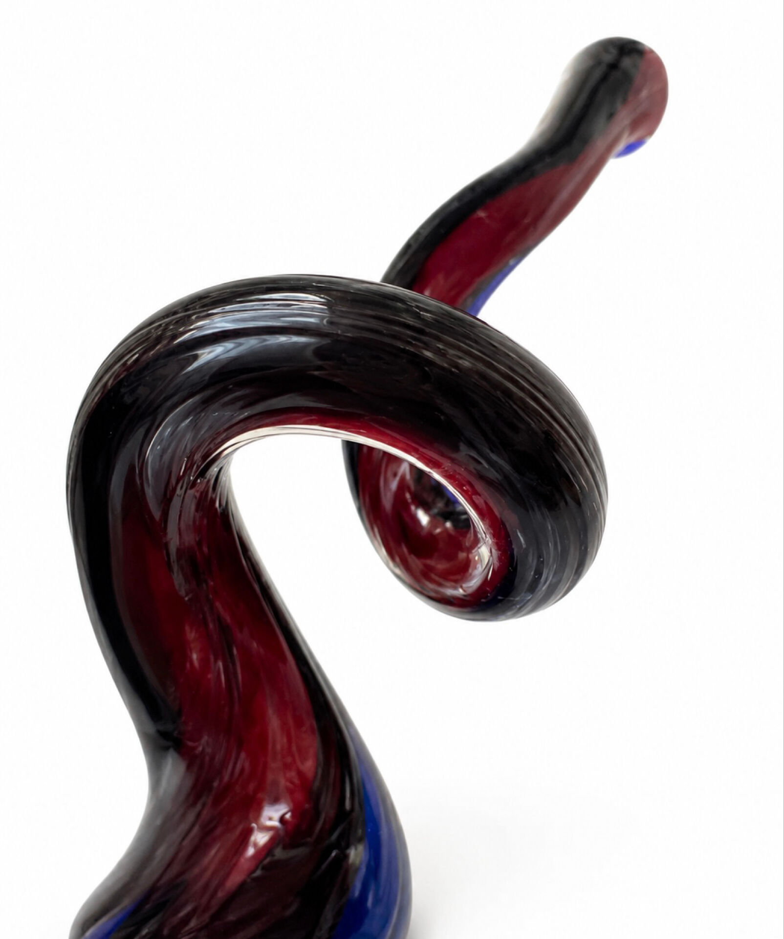 Vase de sol en verre de Murano sculpture 64 cm style mid-century moderne Fenicio Somm