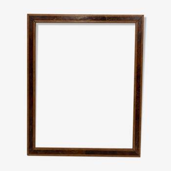Old magnifying glass wooden frame