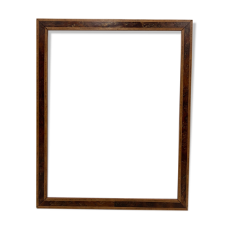 Old magnifying glass wooden frame