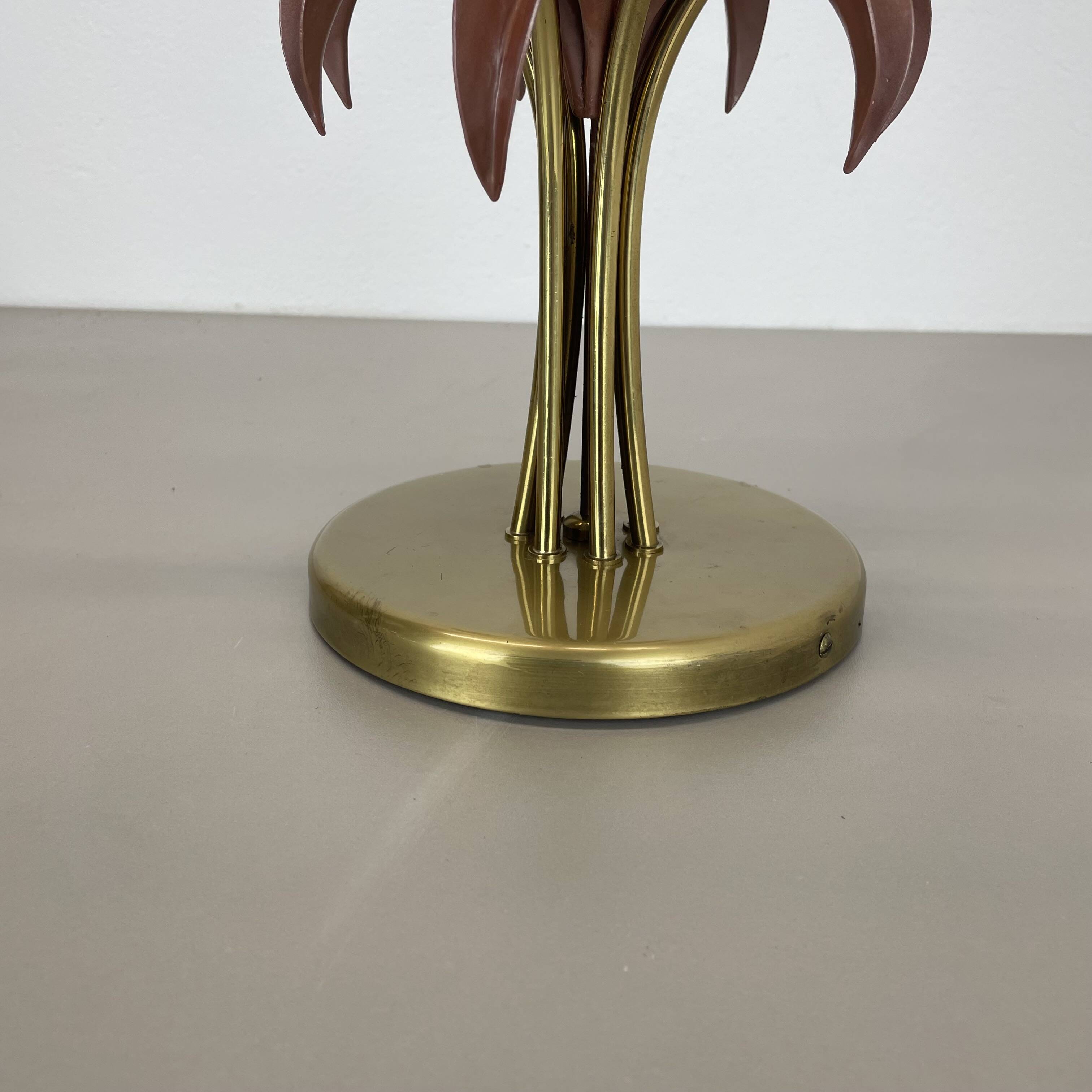 Brass Italian Stilnovo Style Theatre Ceiling Light Flush Mount, Italy, 1950